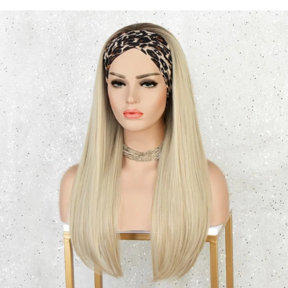 BLONDE DARK ROOTS STRAIGHT WIG